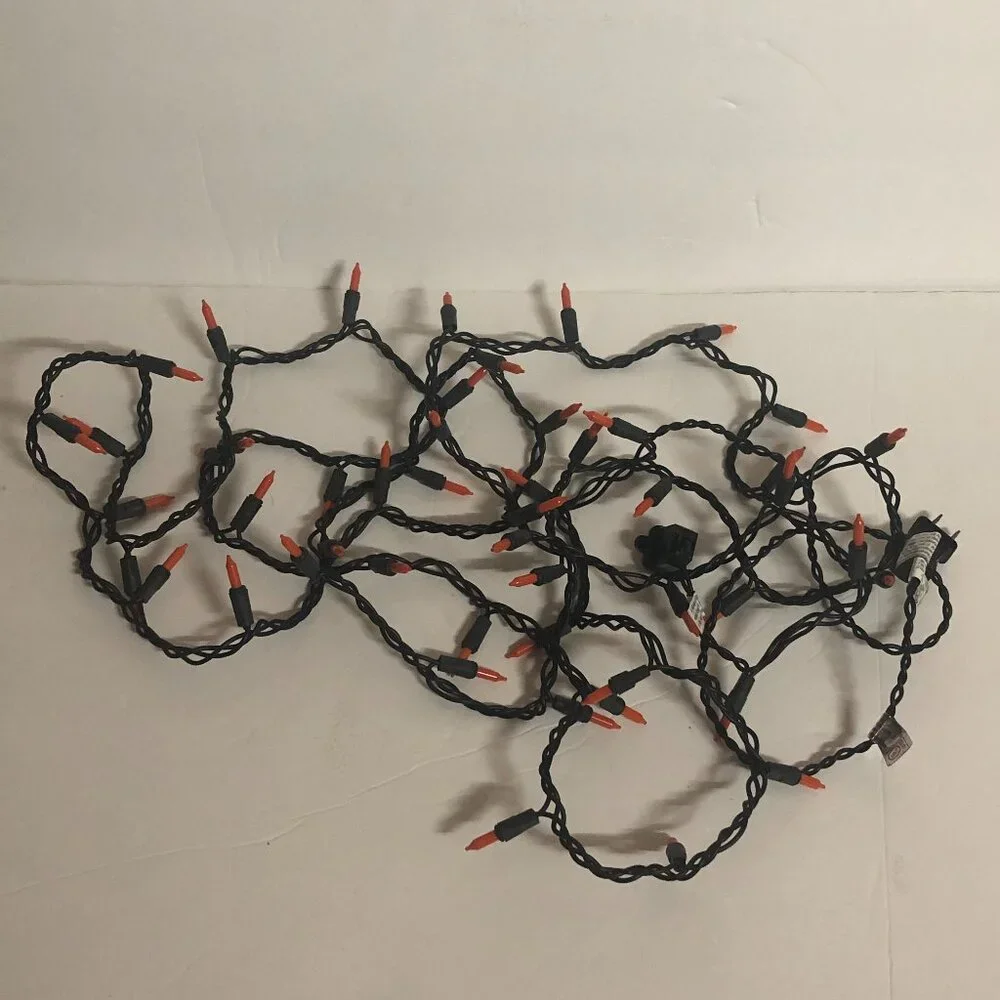 String Halloween Orange Lights